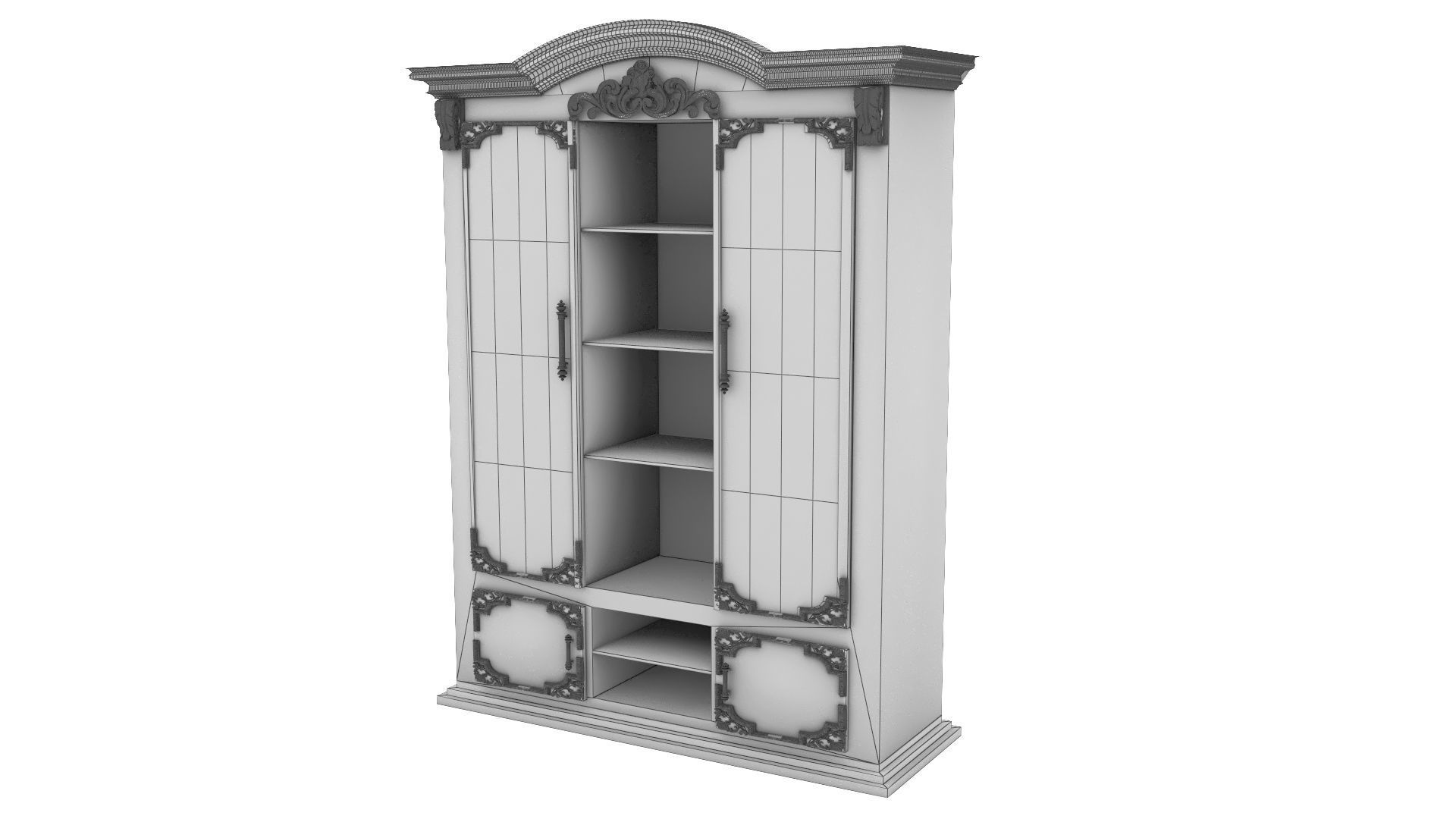 Silverware Cabinet 3D model_11