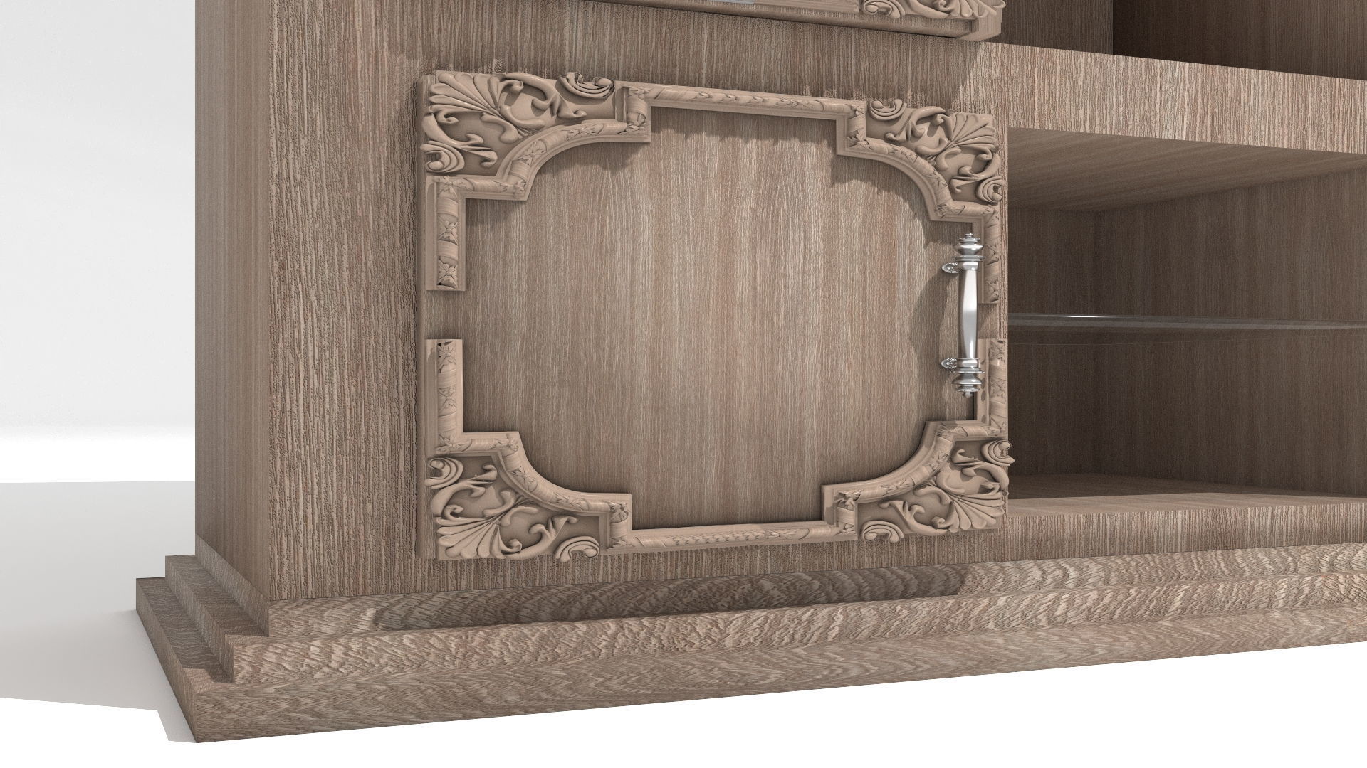 Silverware Cabinet 3D model_2