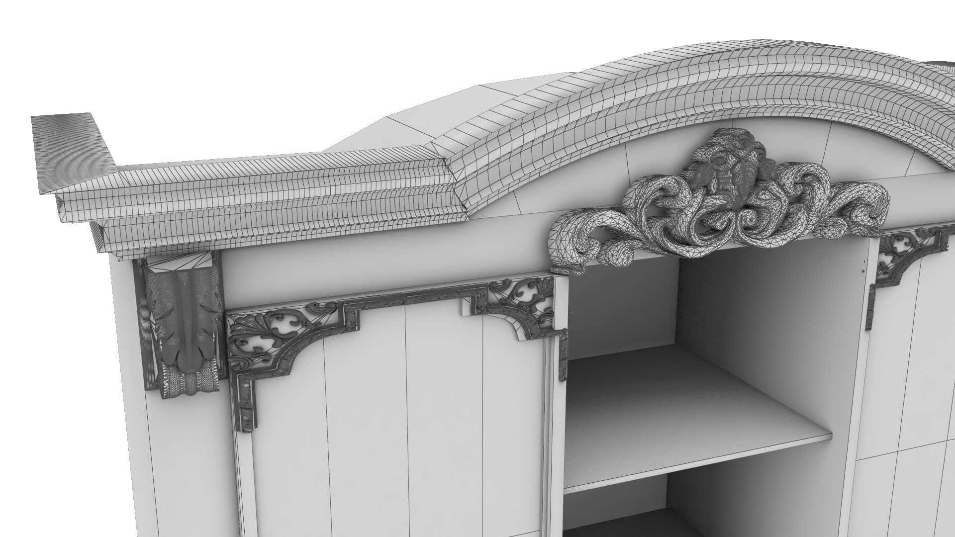 Silverware Cabinet 3D model_10