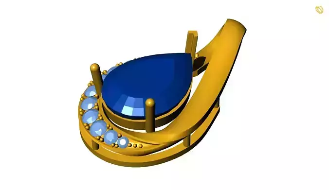Gem Pendant 3D print model