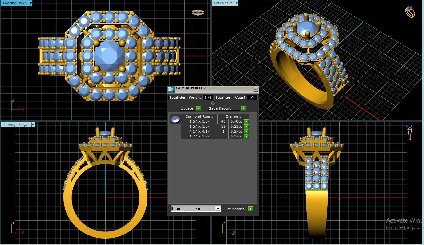 Girl Ring 3D print model_1