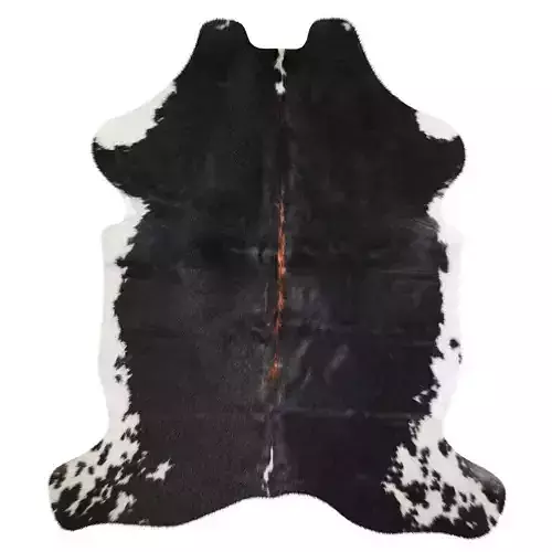 Black and White Cowhide Rug A27230
