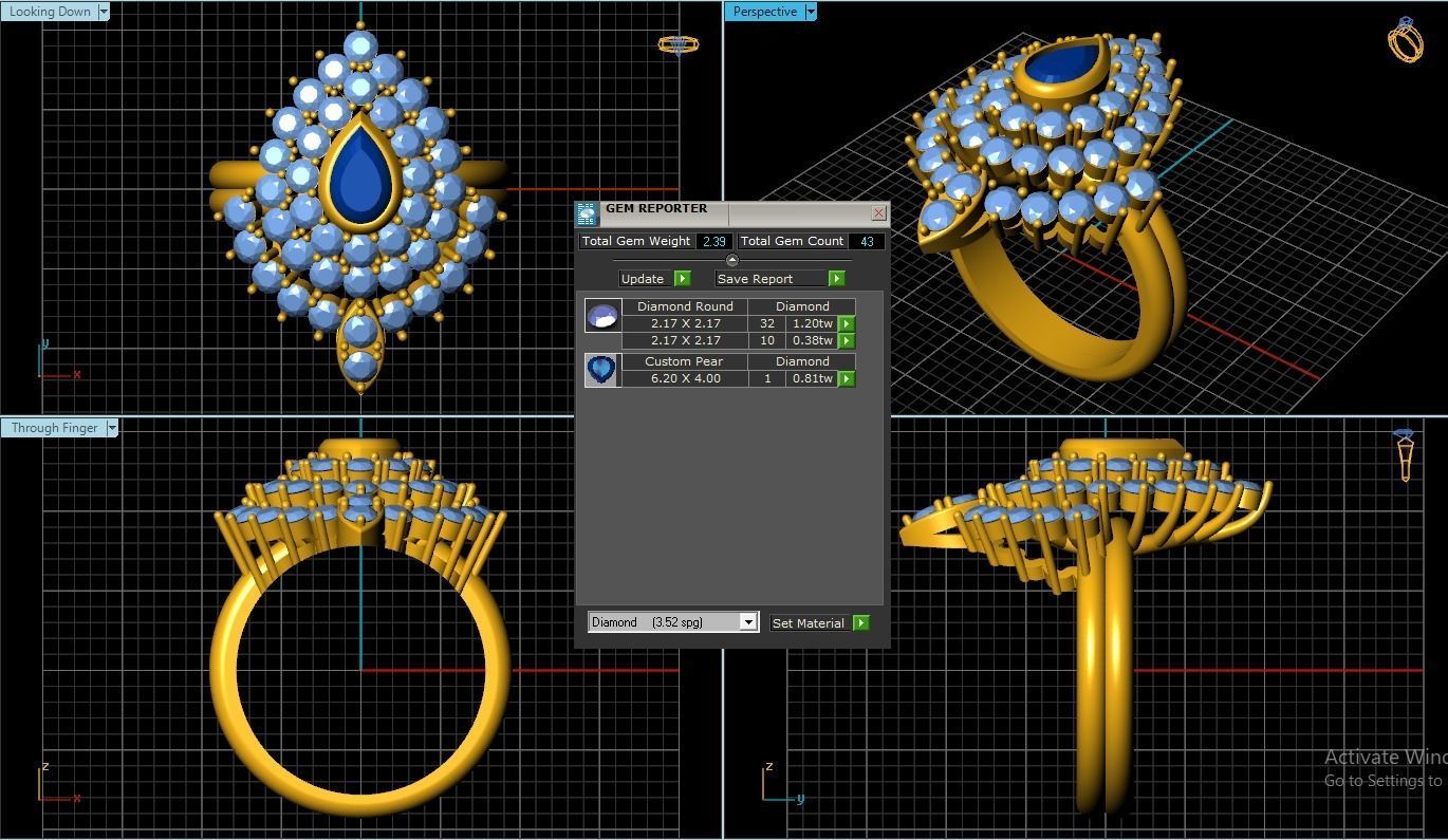 Rings 3D print model_1