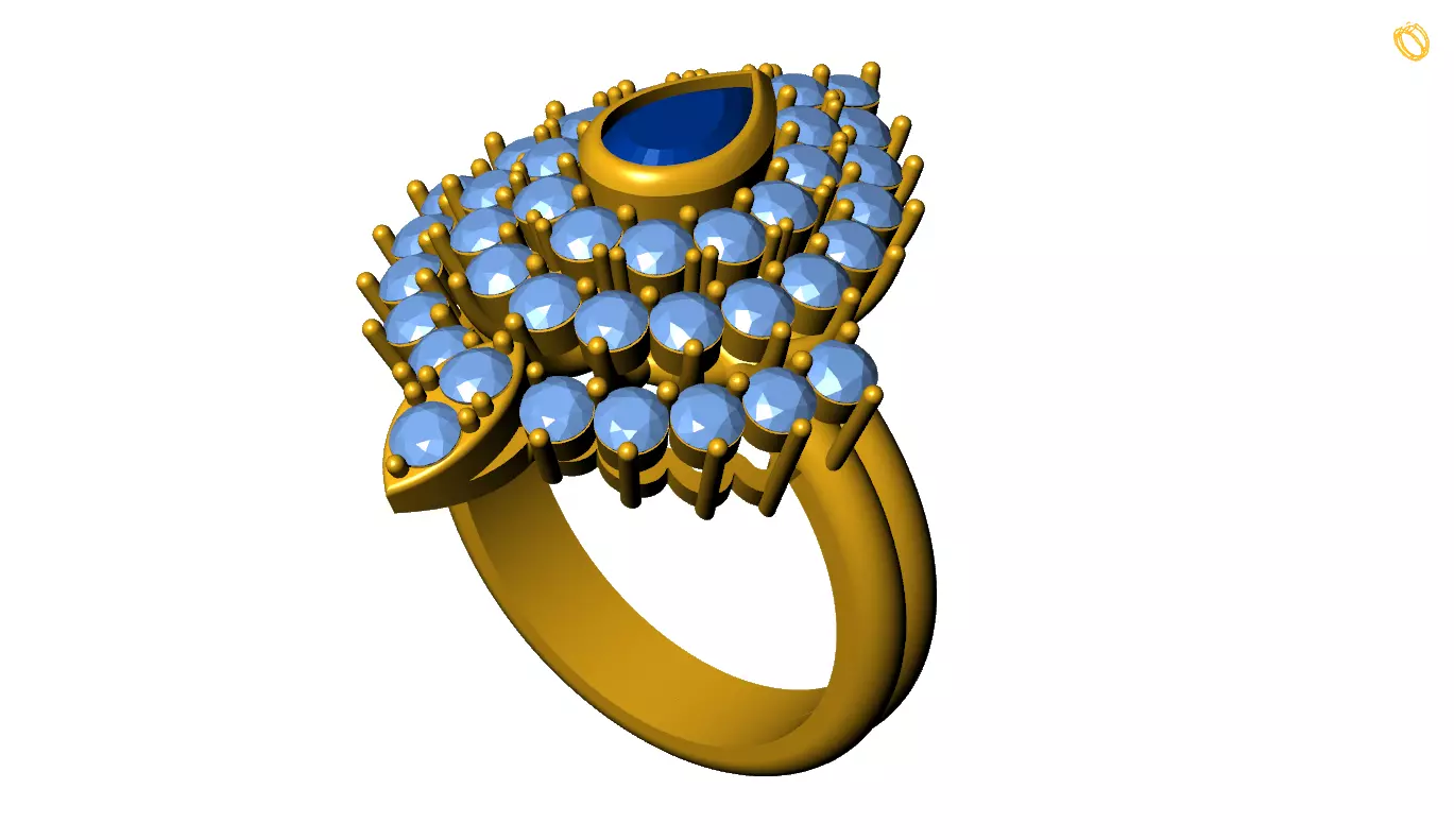 Rings 3D print model_0