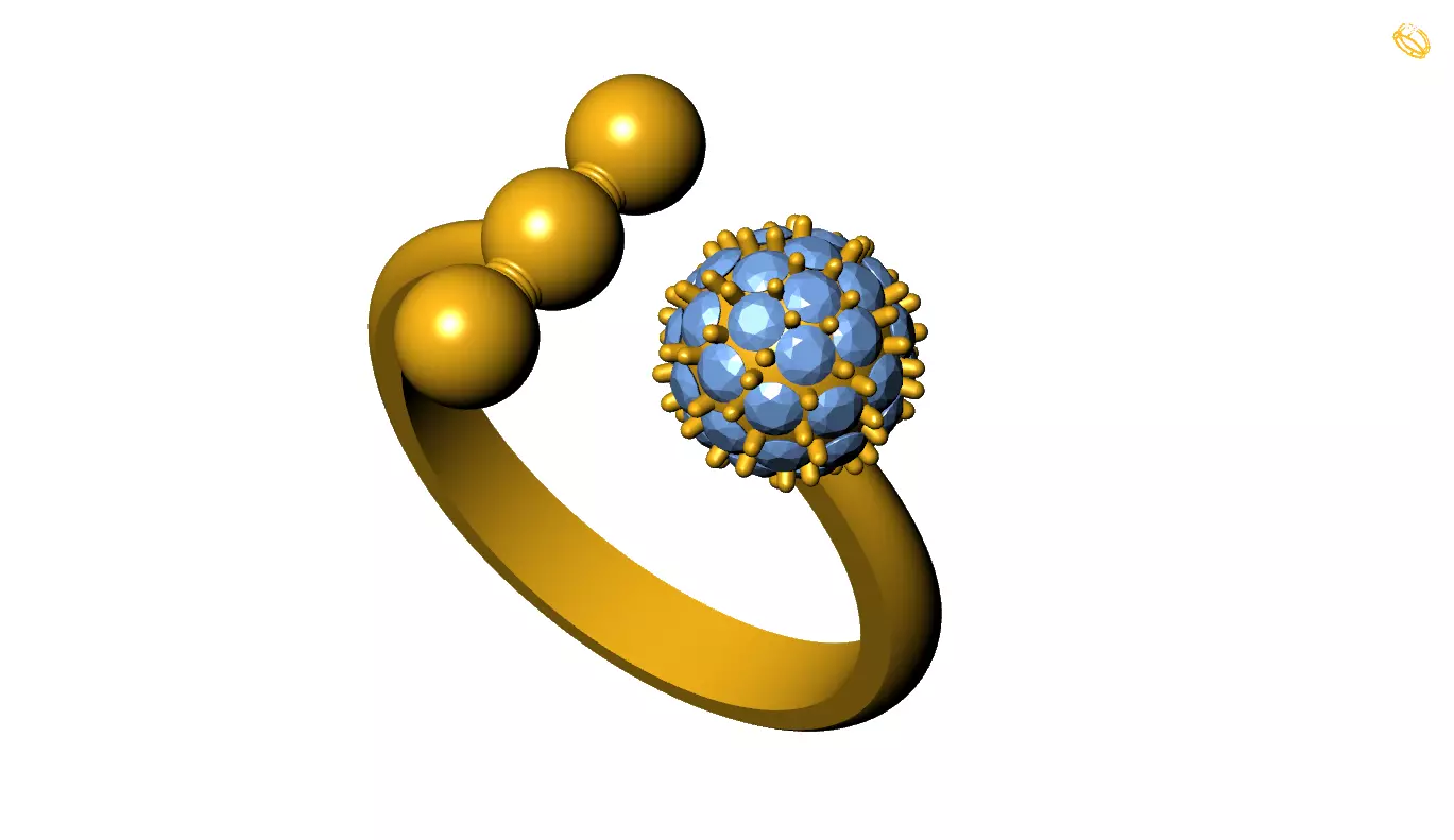 Rings 3D print model_0