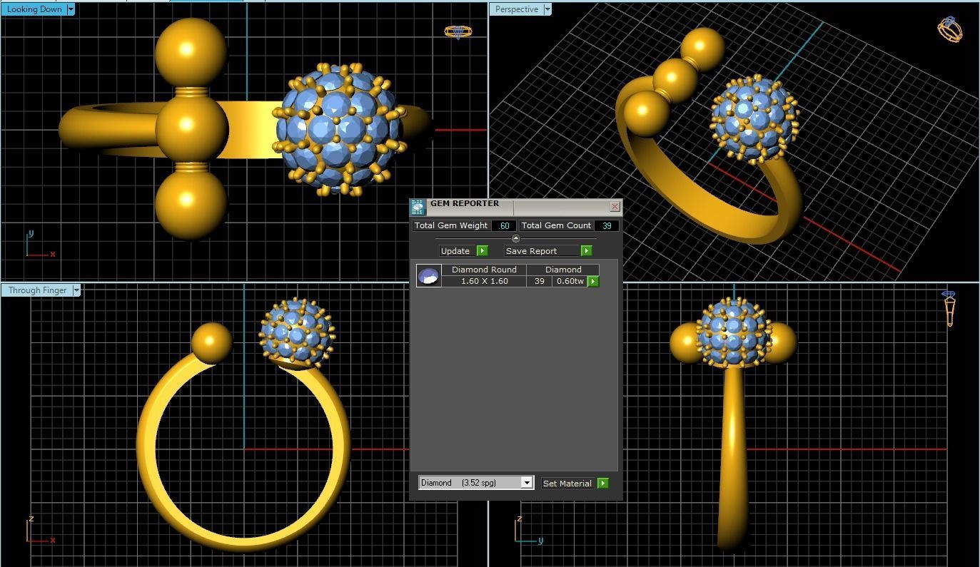 Rings 3D print model_1