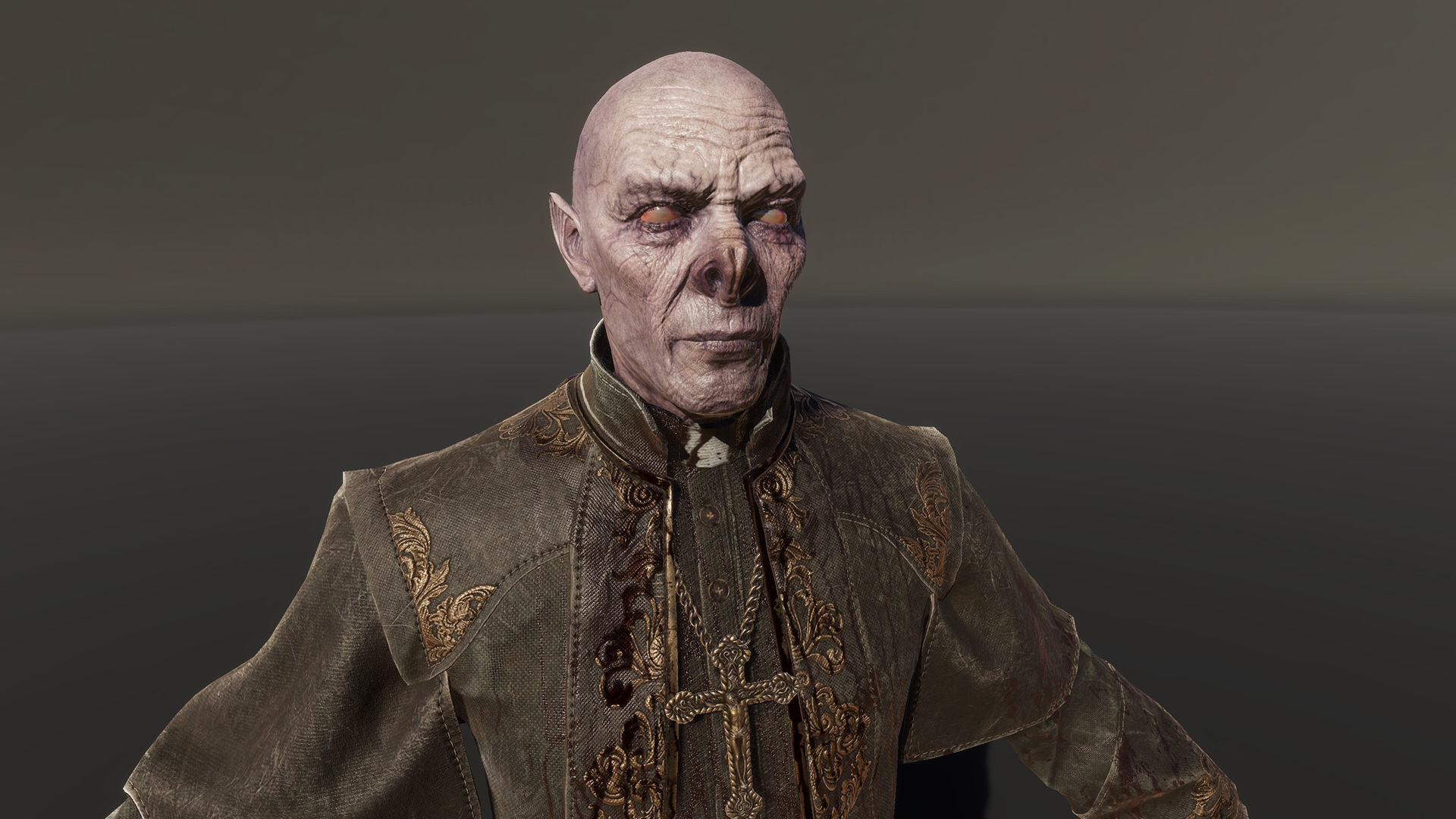 Vampire priest Low-poly 3D model_22
