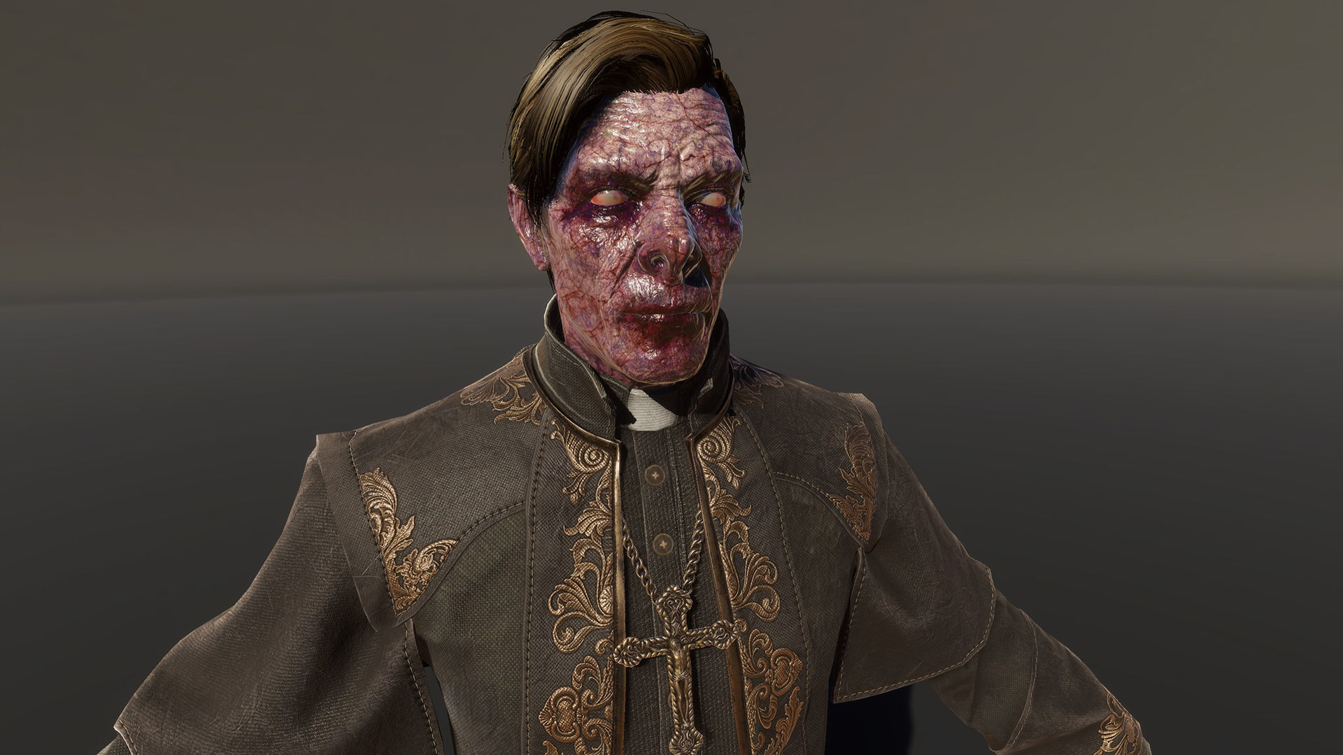 Vampire priest Low-poly 3D model_21