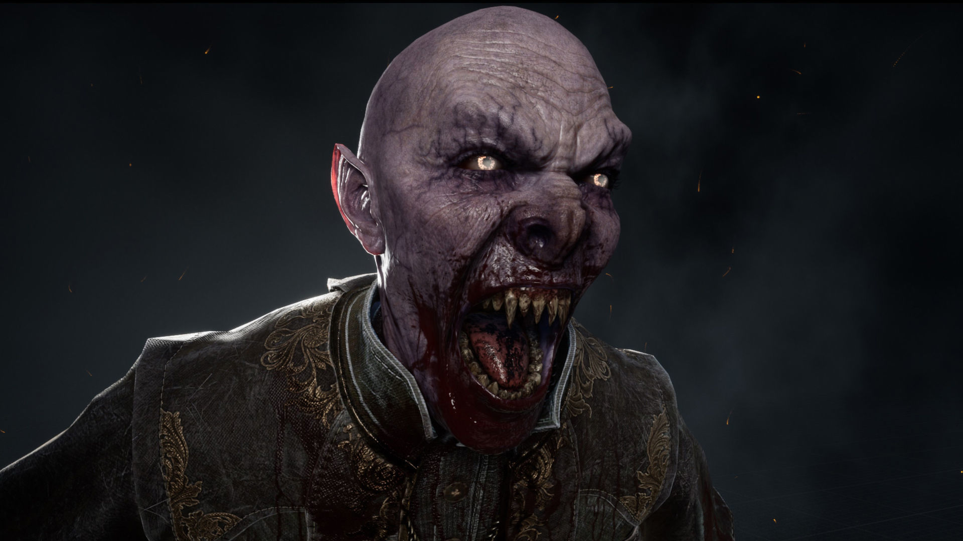 Vampire priest Low-poly 3D model_8