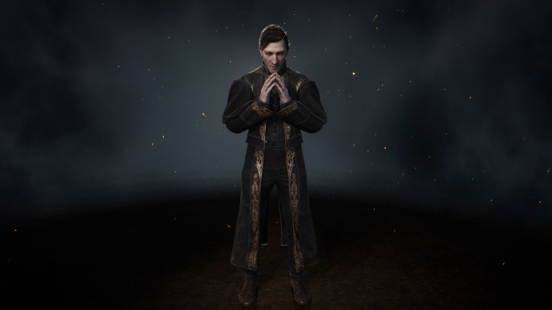 Vampire priest Low-poly 3D model_5