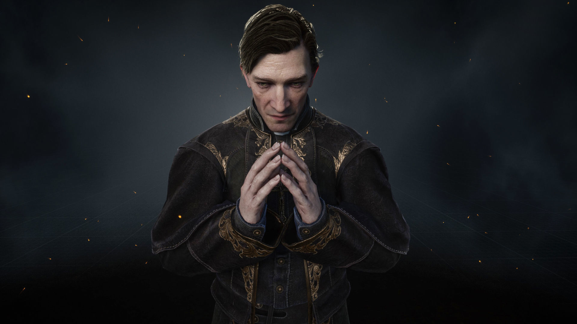 Vampire priest Low-poly 3D model_6