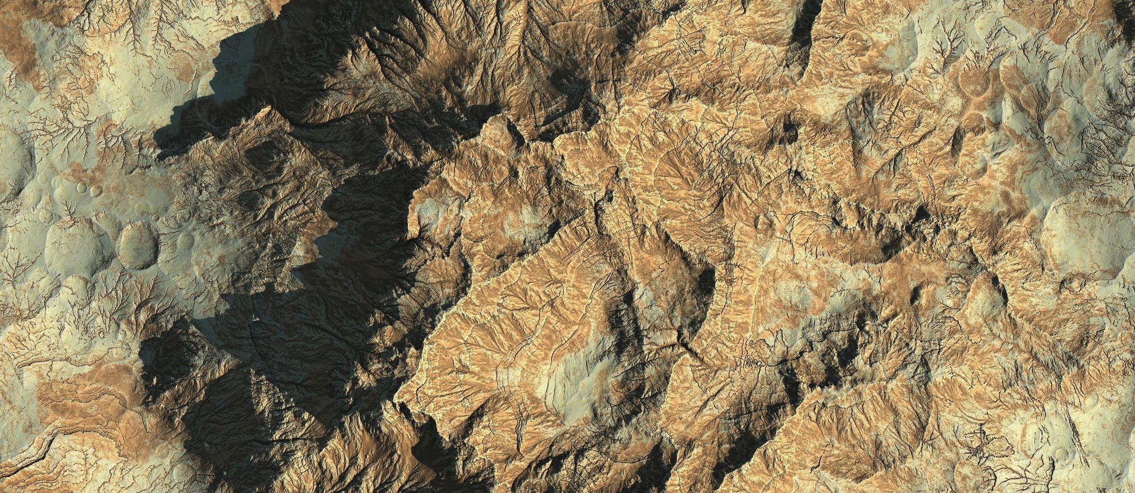 16k Seamless Craters Hill Surface 4 Variations Low-poly 3D model_8