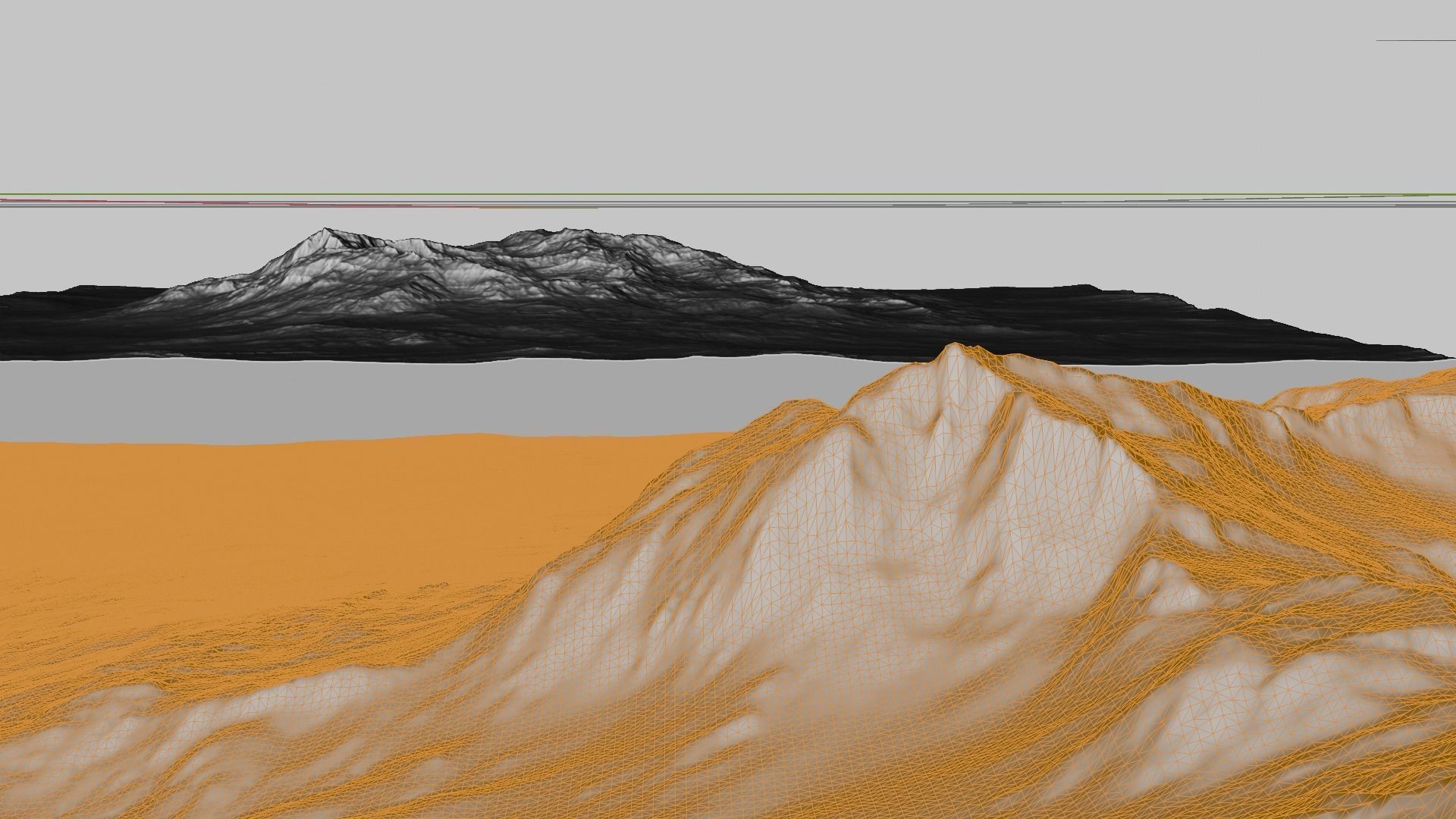 16k Seamless Craters Hill Surface 4 Variations Low-poly 3D model_46