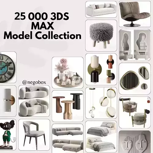 Ultimate Collection 25 000 Ready to Use 3D Models for 3ds Max