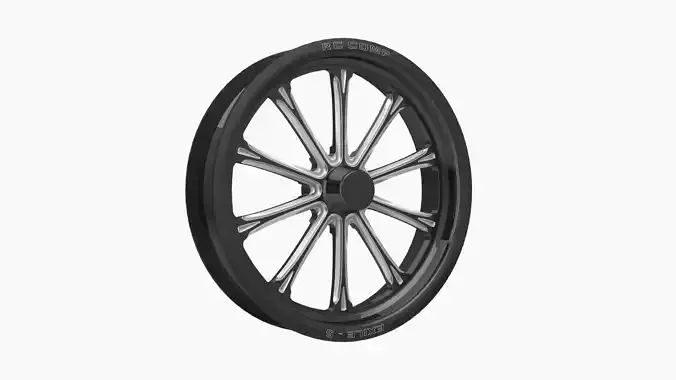 RC Components Exile-S Street Fighter front wheel Low-poly 3D model