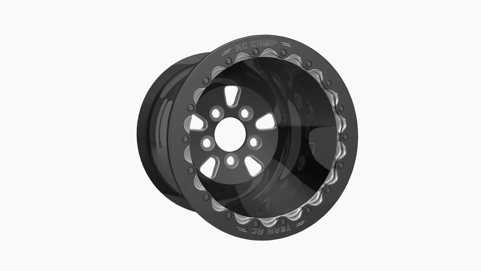 RC Components F-5 HP Eclipse finish rear wheel Low-poly 3D model_0