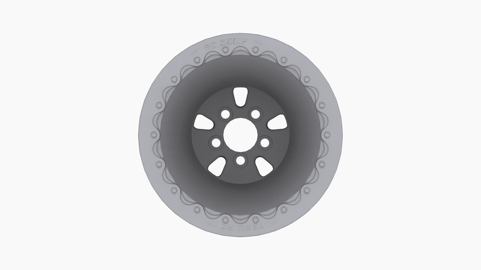 RC Components F-5 HP Eclipse finish rear wheel Low-poly 3D model_7