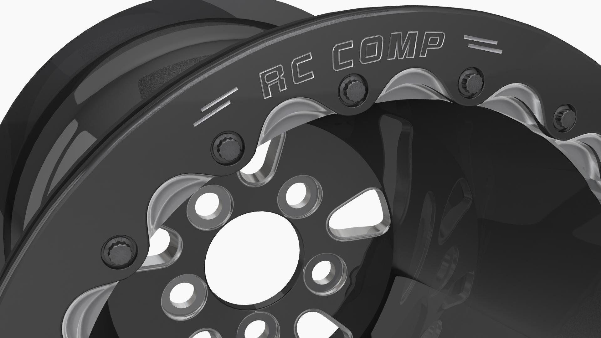 RC Components F-5 HP Eclipse finish rear wheel Low-poly 3D model_4