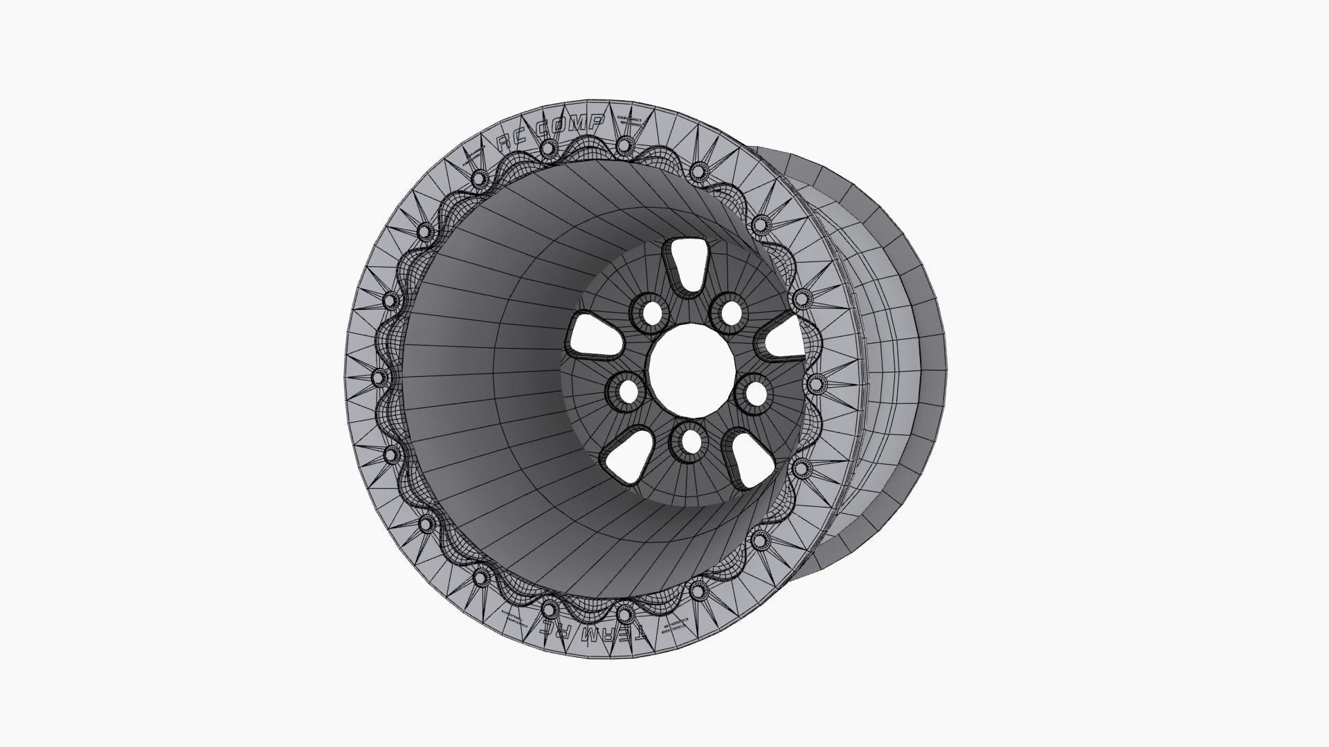 RC Components F-5 HP Eclipse finish rear wheel Low-poly 3D model_11
