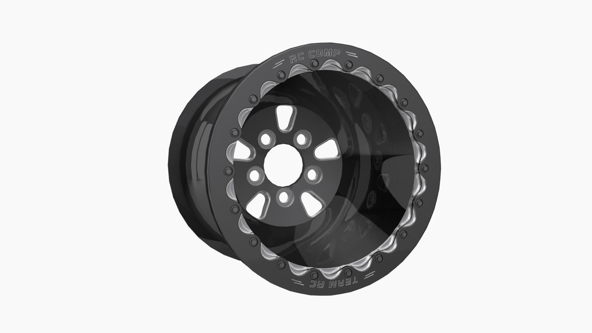 RC Components F-5 HP Eclipse finish rear wheel Low-poly 3D model_5