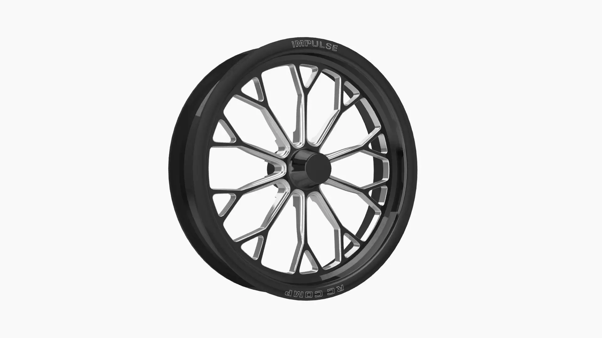 RC Components Impulse drag front wheel Low-poly 3D model_0