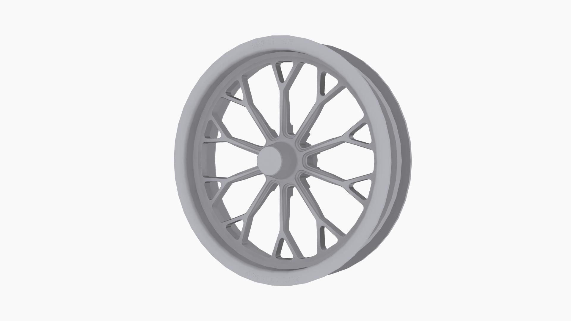 RC Components Impulse drag front wheel Low-poly 3D model_8