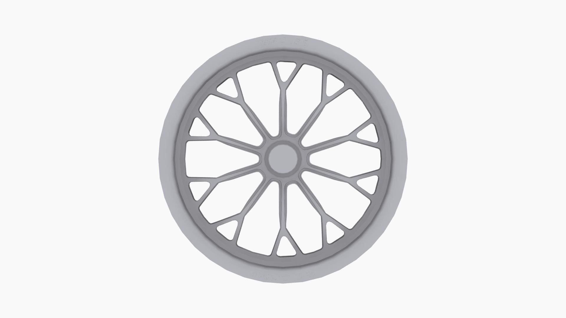 RC Components Impulse drag front wheel Low-poly 3D model_7