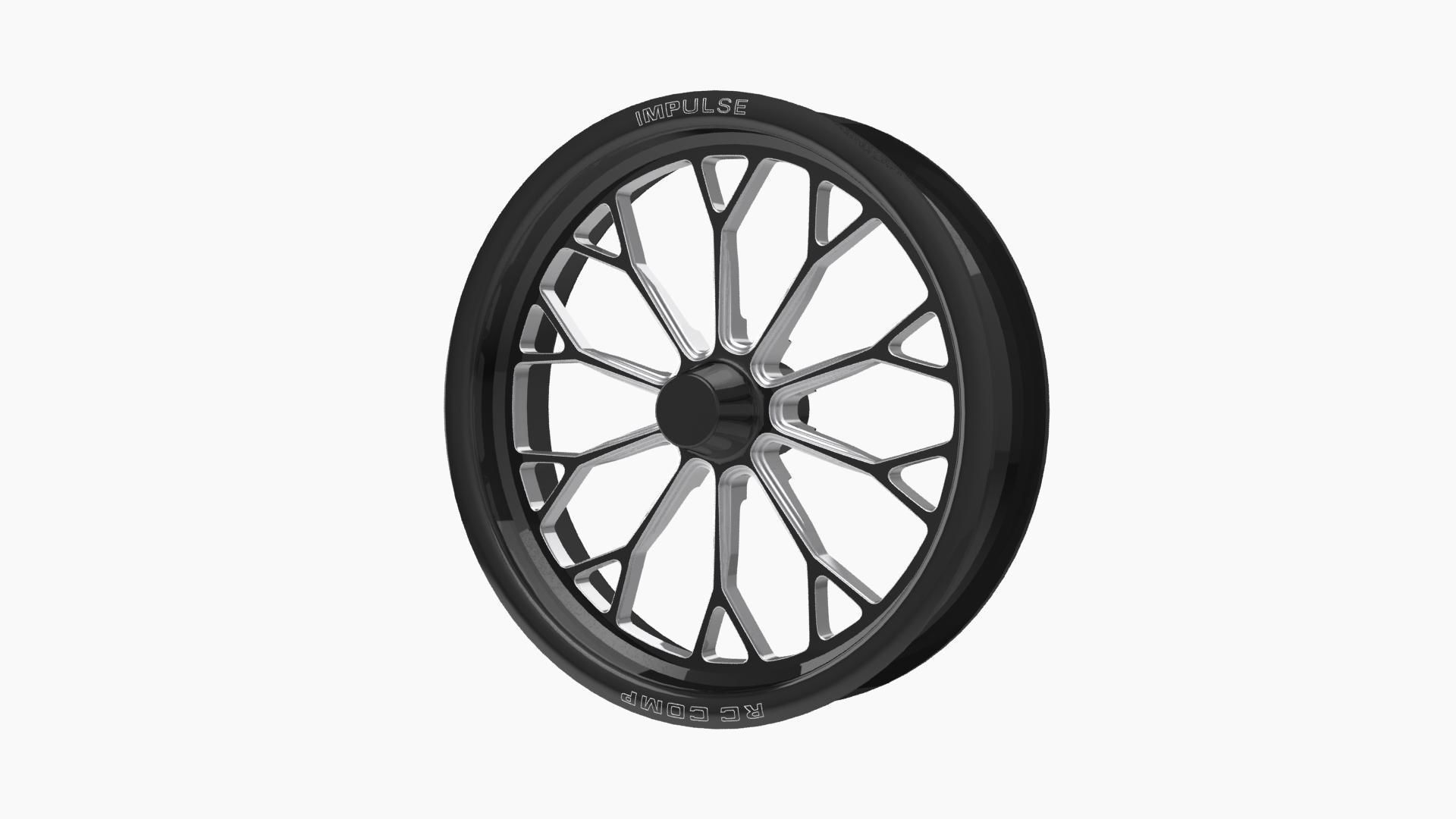RC Components Impulse drag front wheel Low-poly 3D model_2