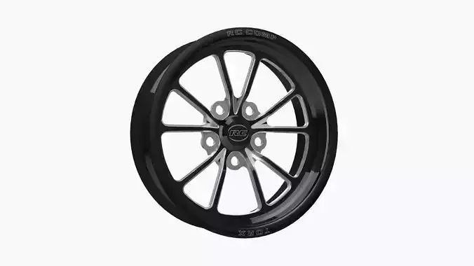 RC Components Torx drag front wheel Low-poly 3D model