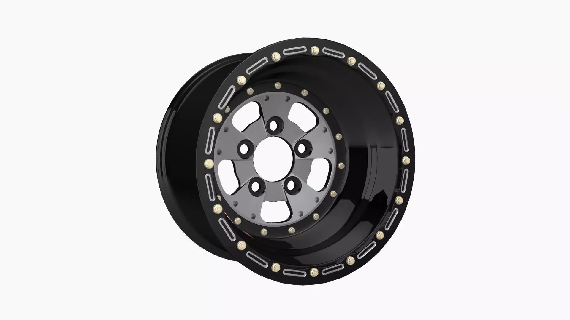 Sander 750 series drag rear wheel Low-poly 3D model_0
