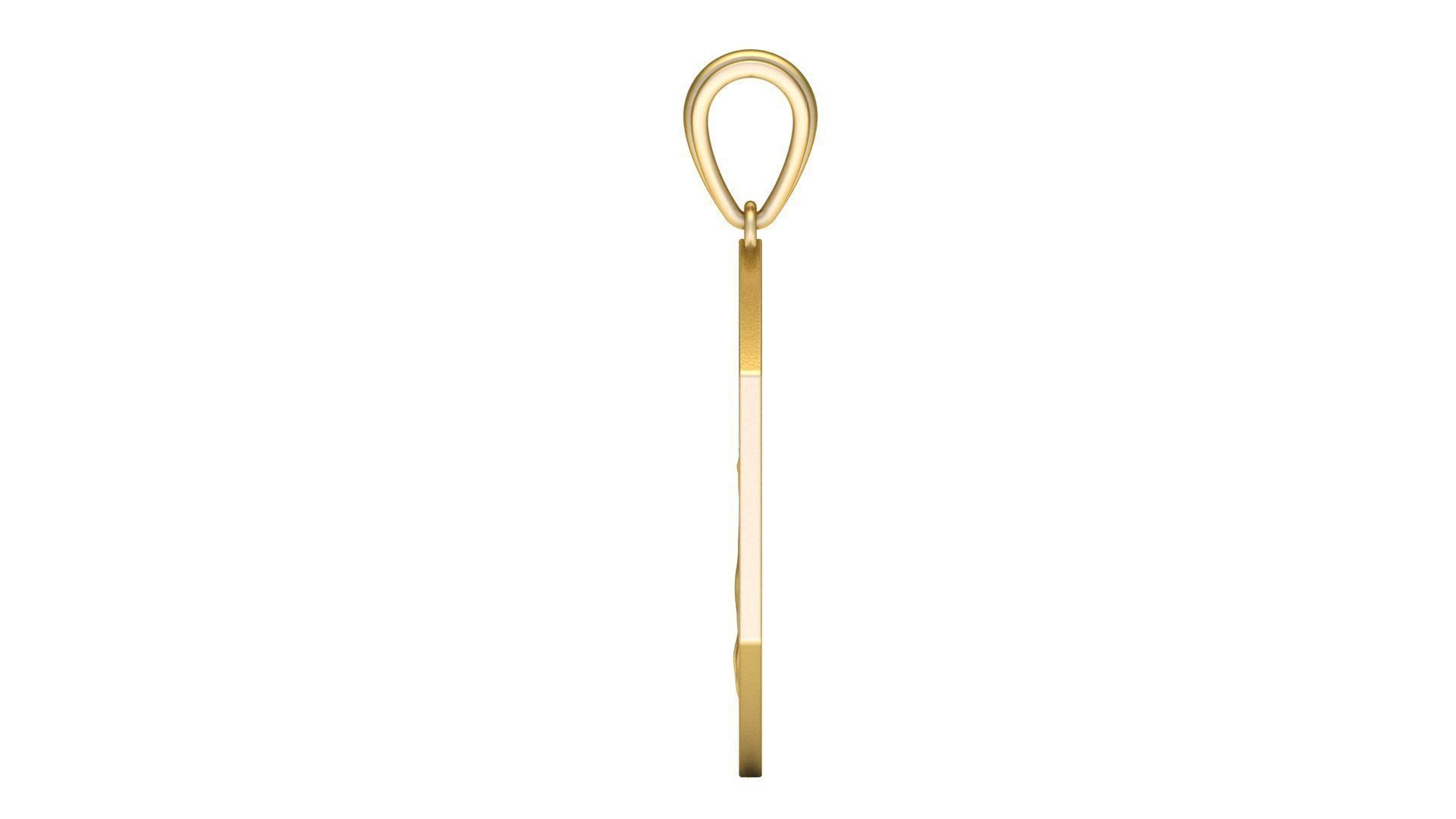 Tree of Life Hexagon Pendant 30 mm 3D print model_4