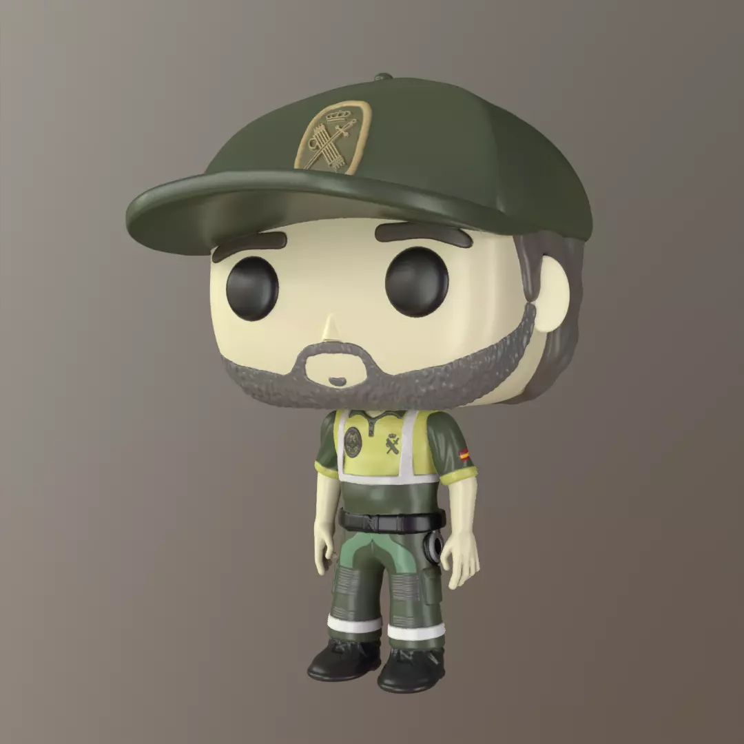 Funko Guardia civil de trafico 3D print model_0