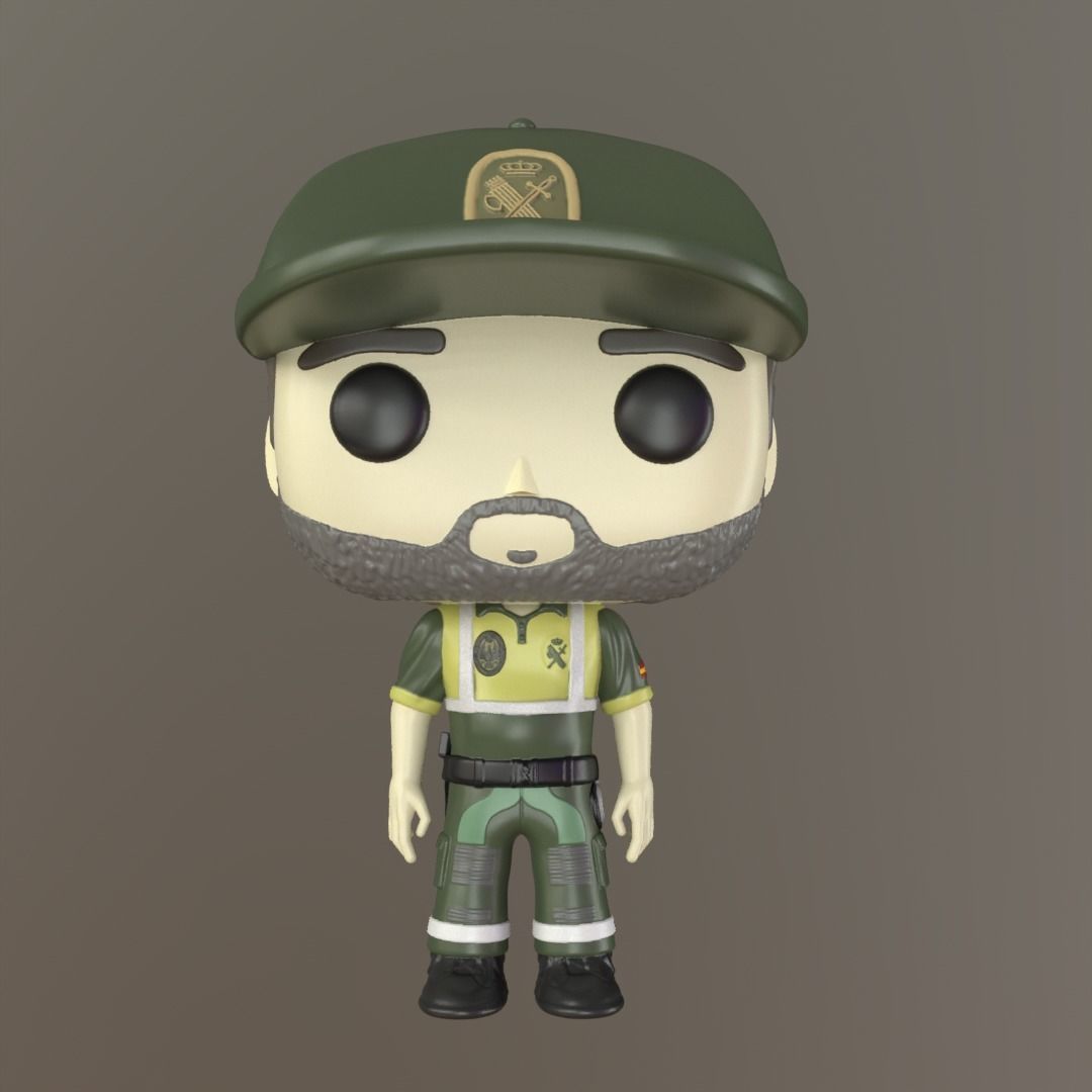 Funko Guardia civil de trafico 3D print model_1