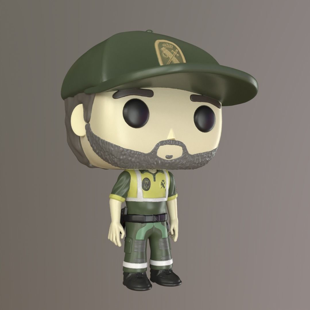 Funko Guardia civil de trafico 3D print model_2