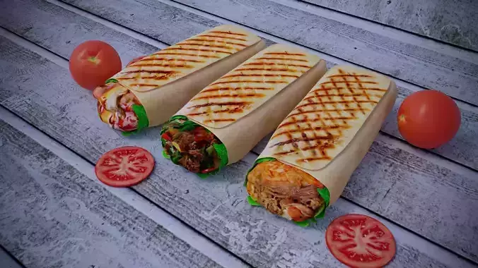 Shawarma 3D model