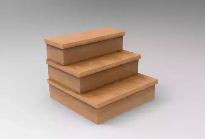 Huka Stair Low-poly 3D model