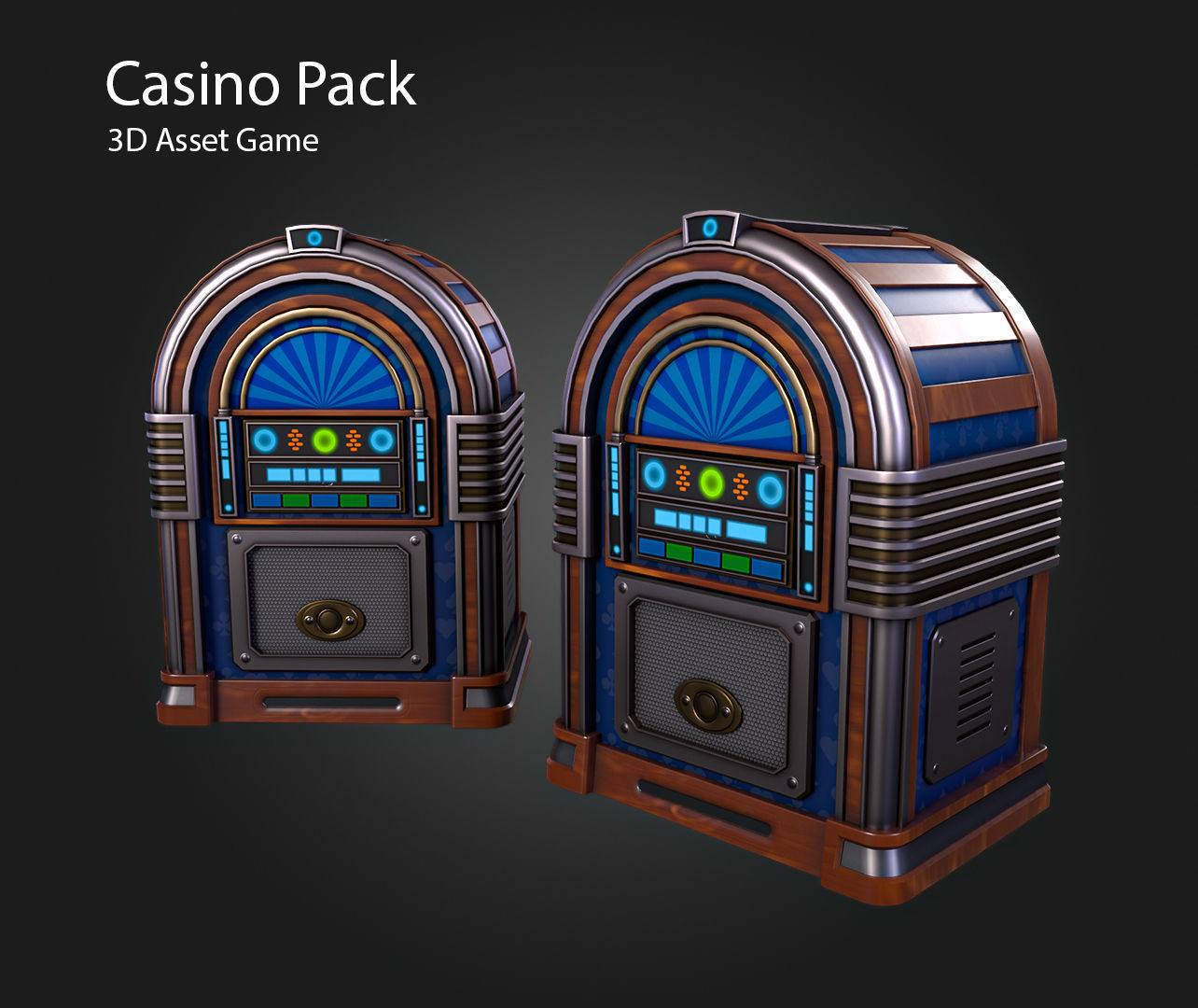 Casino Pack Low-poly 3D model_7