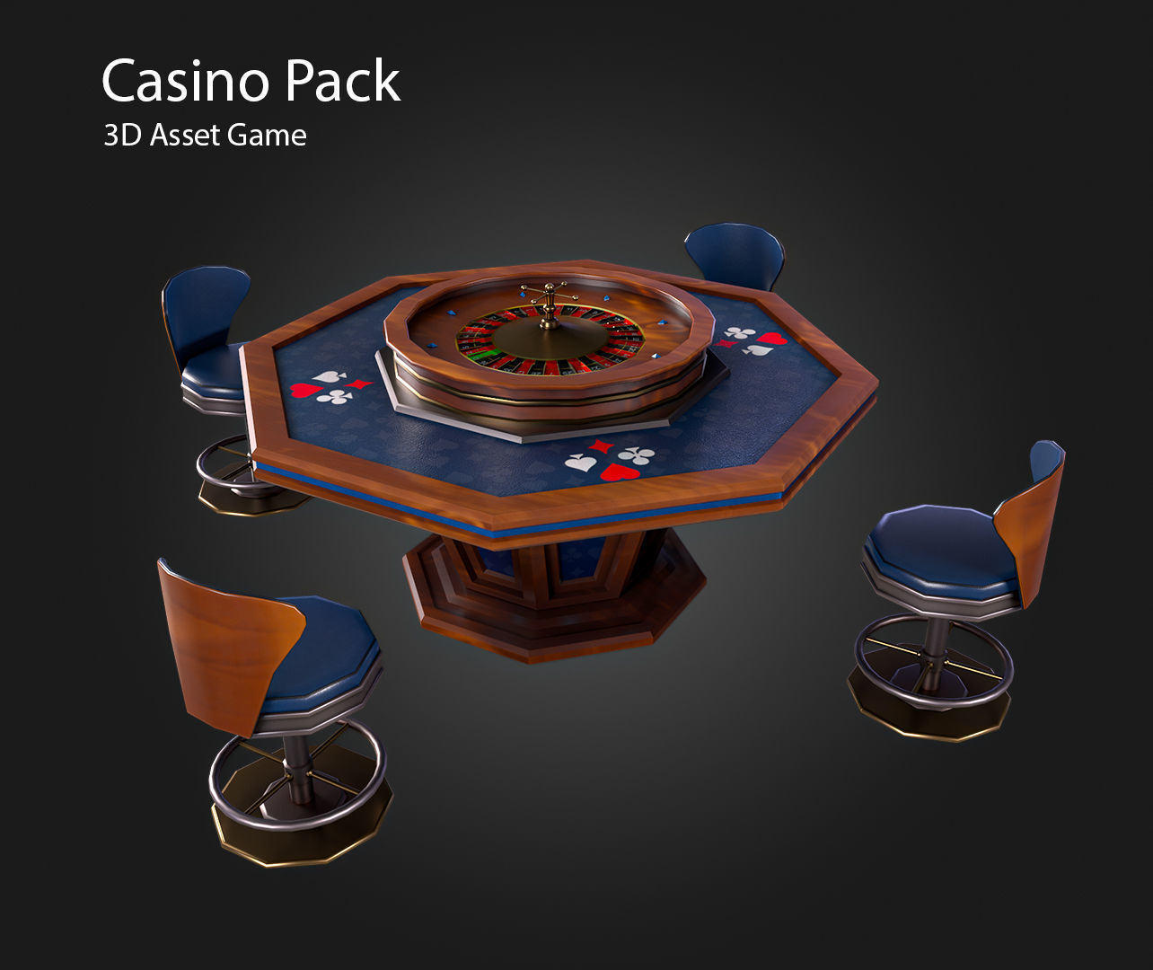 Casino Pack Low-poly 3D model_16