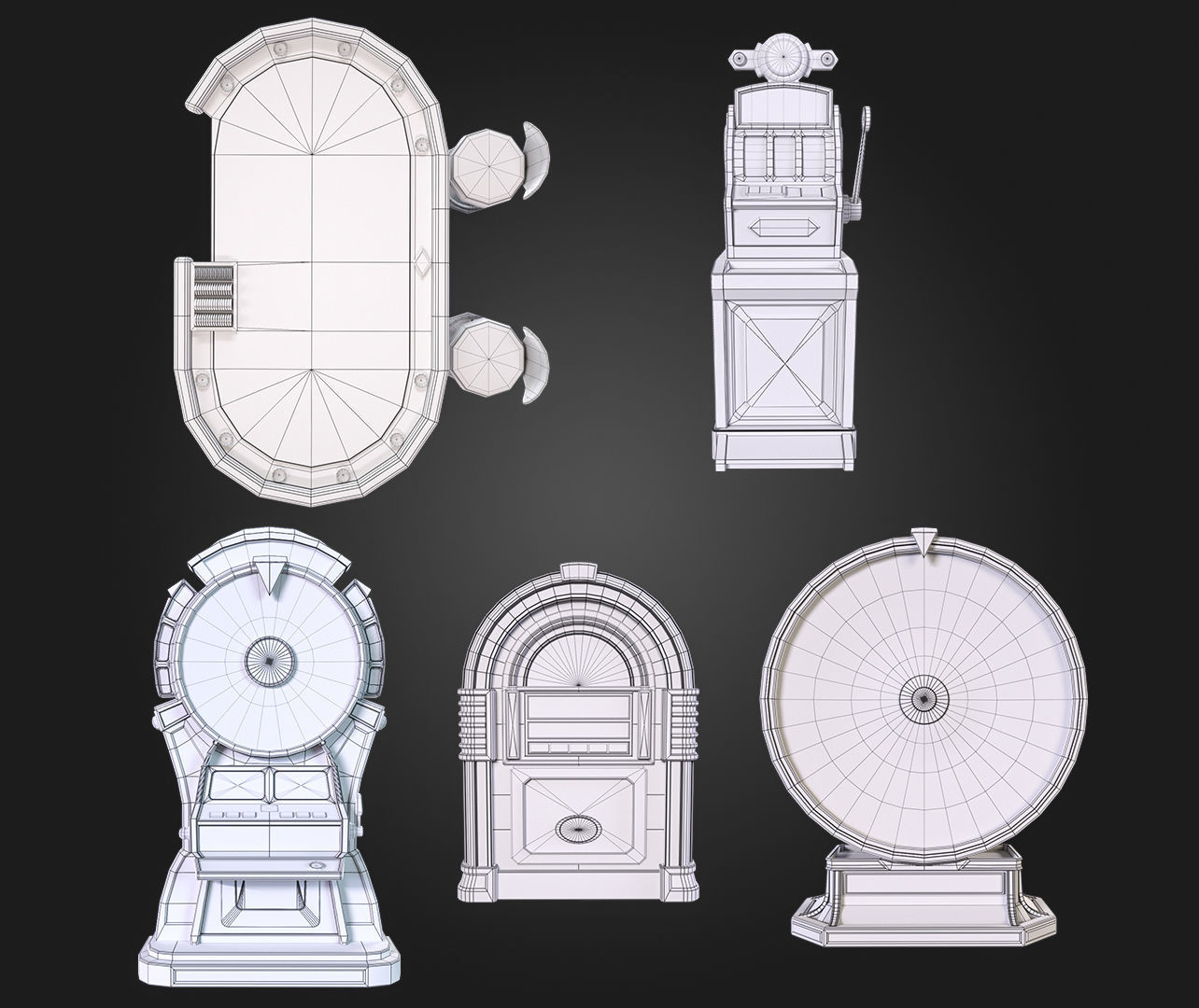 Casino Pack Low-poly 3D model_17
