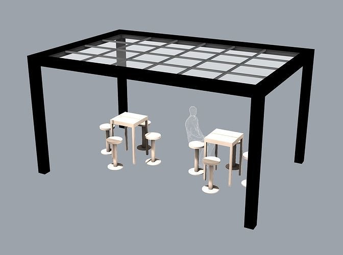 Outdoor Furniture Set Free 3D model