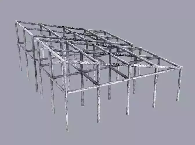 Metal Structure for Warehouse or Home 3D model