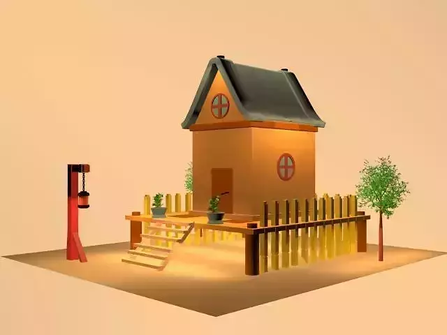 SIMPLE 3D HOUSE MODEL