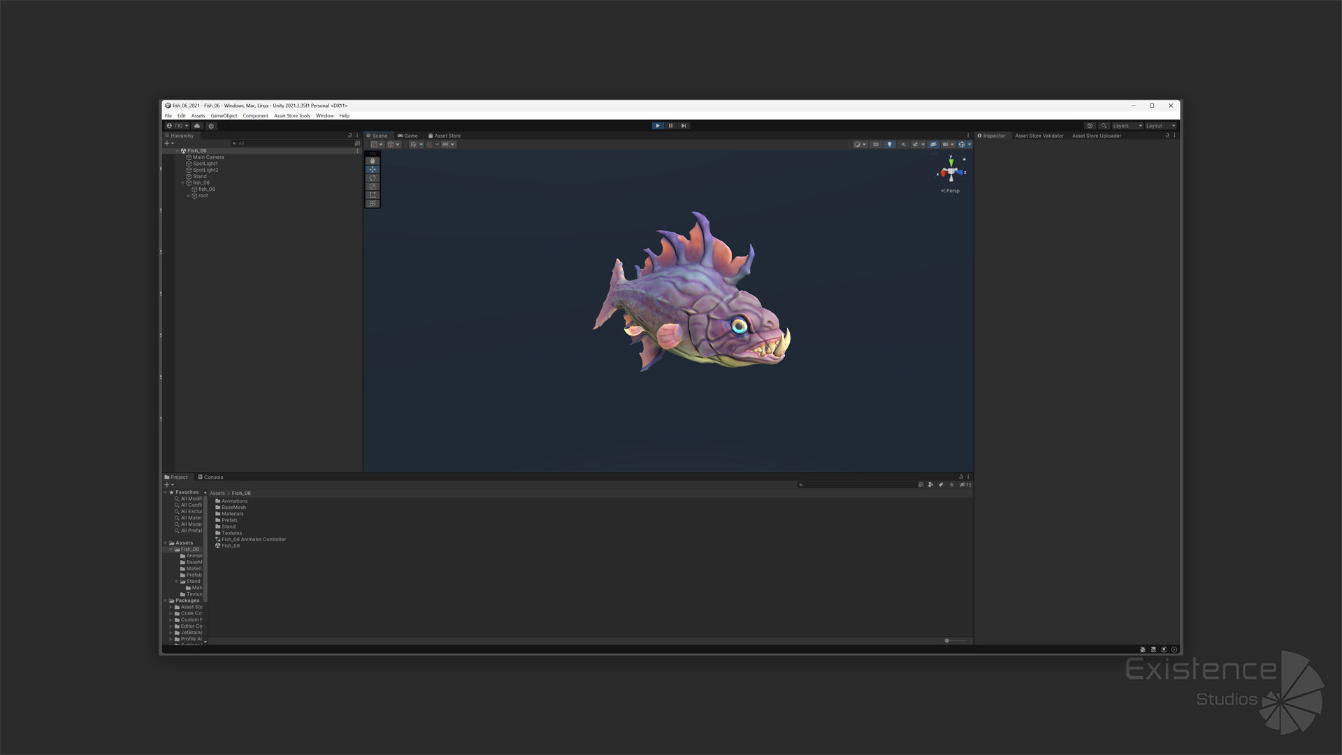 Fantasy Fish 06 - Aqua Life - Water Underwater Creature - 45 Low-poly 3D model_13