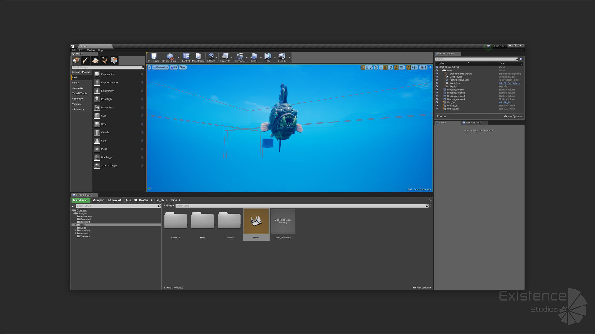 Fantasy Fish 06 - Aqua Life - Water Underwater Creature - 45 Low-poly 3D model_22