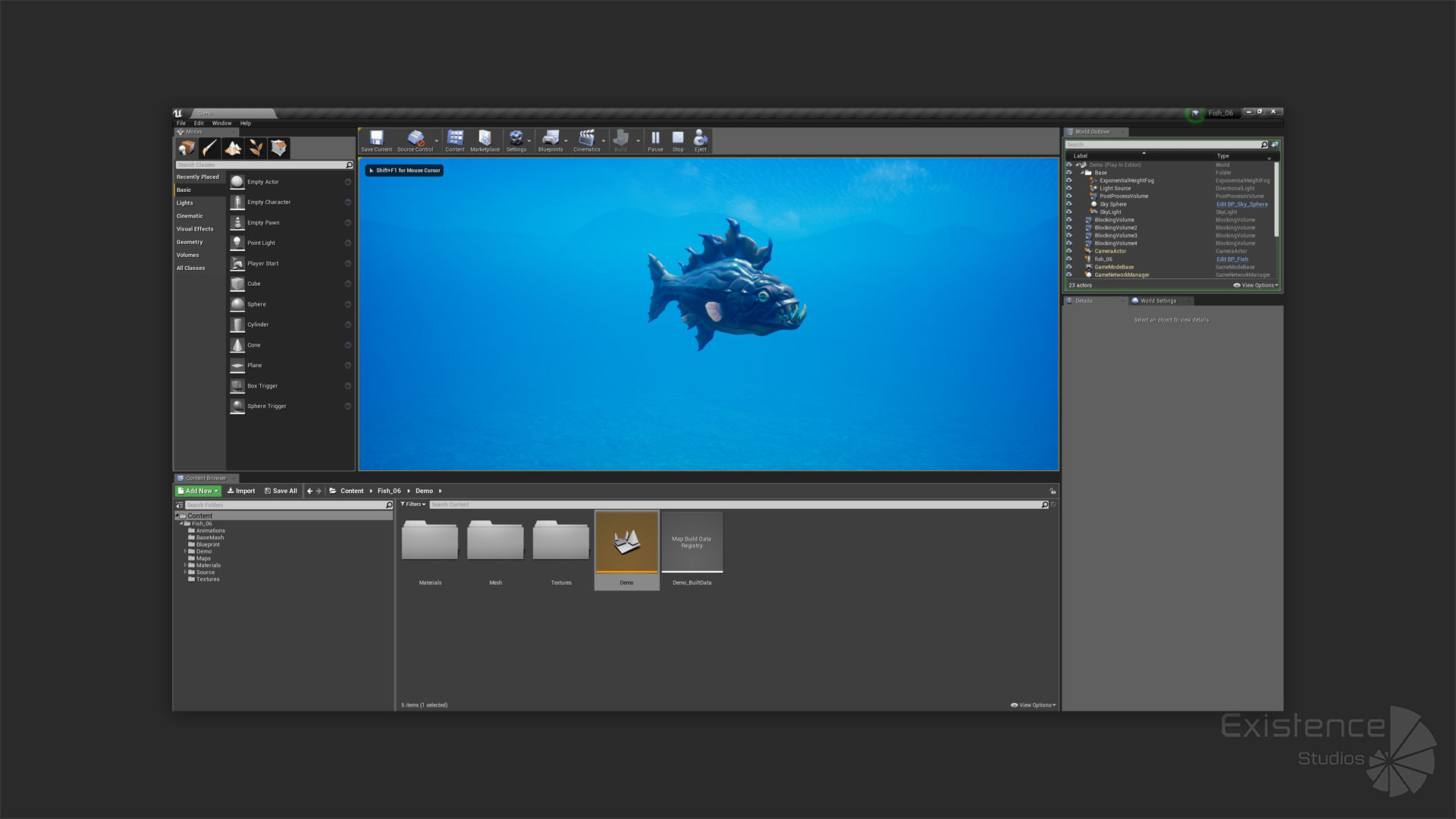 Fantasy Fish 06 - Aqua Life - Water Underwater Creature - 45 Low-poly 3D model_28