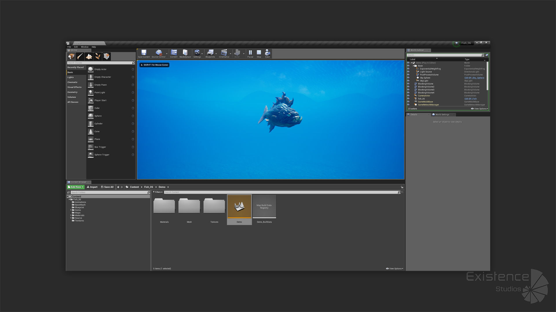 Fantasy Fish 06 - Aqua Life - Water Underwater Creature - 45 Low-poly 3D model_27