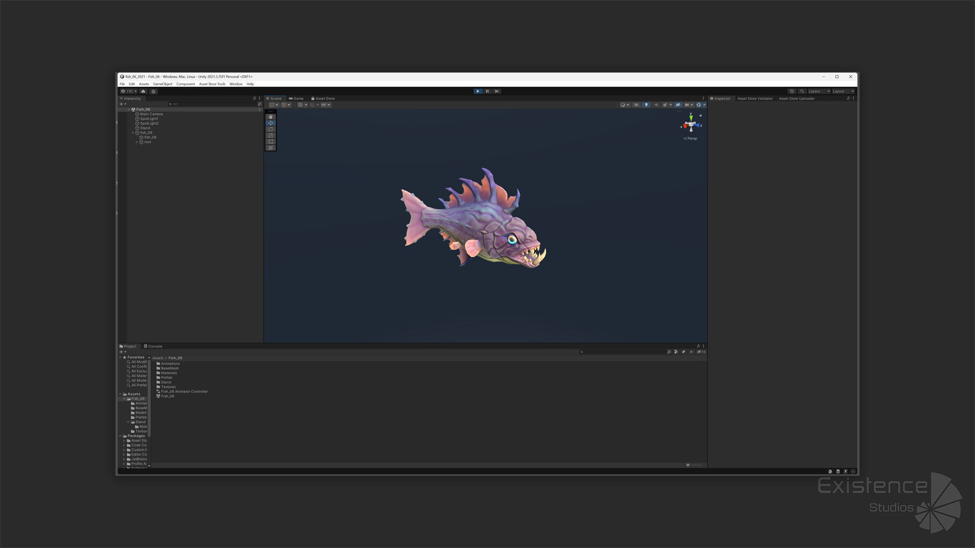 Fantasy Fish 06 - Aqua Life - Water Underwater Creature - 45 Low-poly 3D model_19
