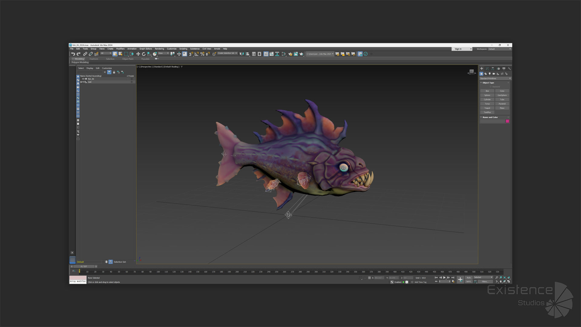 Fantasy Fish 06 - Aqua Life - Water Underwater Creature - 45 Low-poly 3D model_9