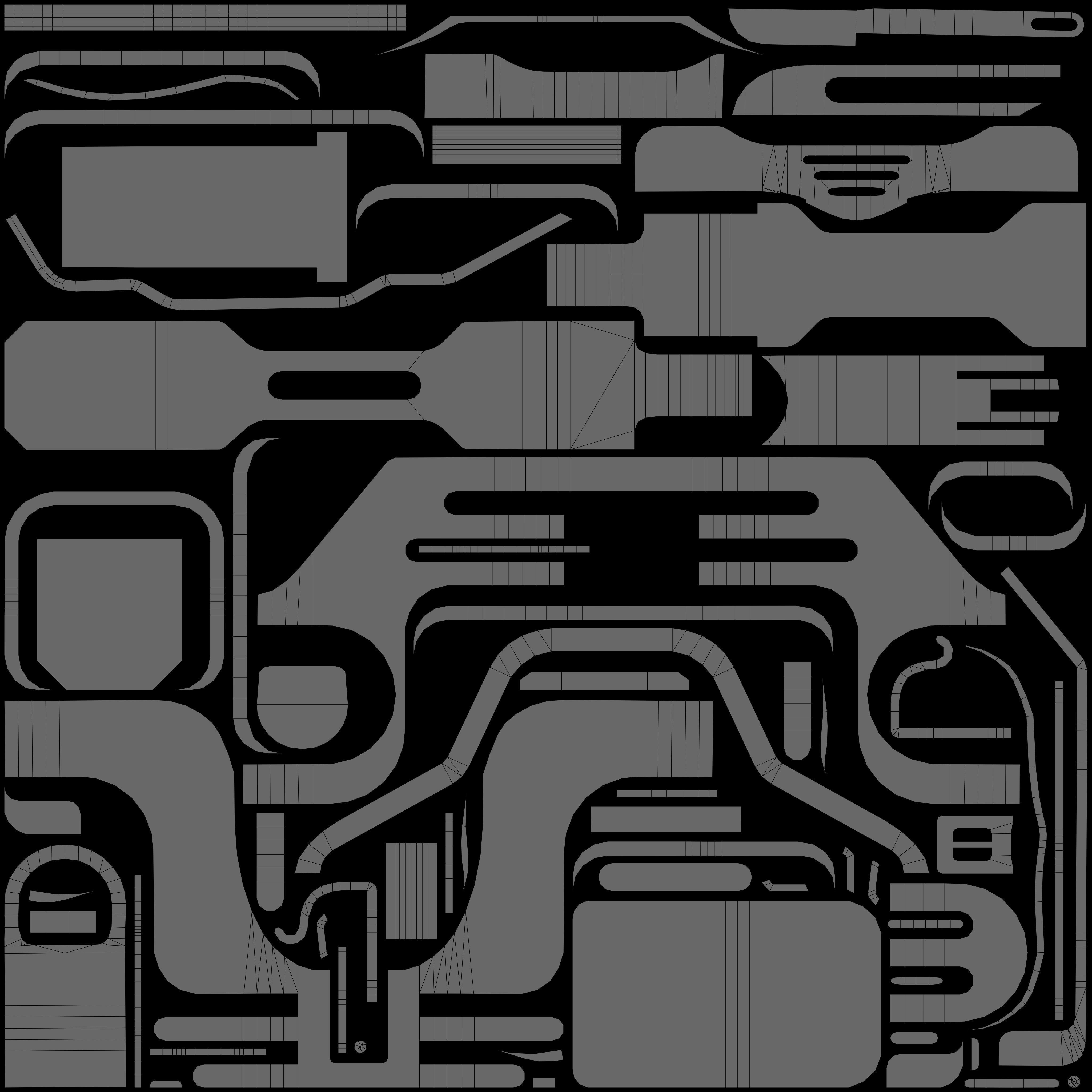 Sci-fi Grenade Low-poly 3D model_7
