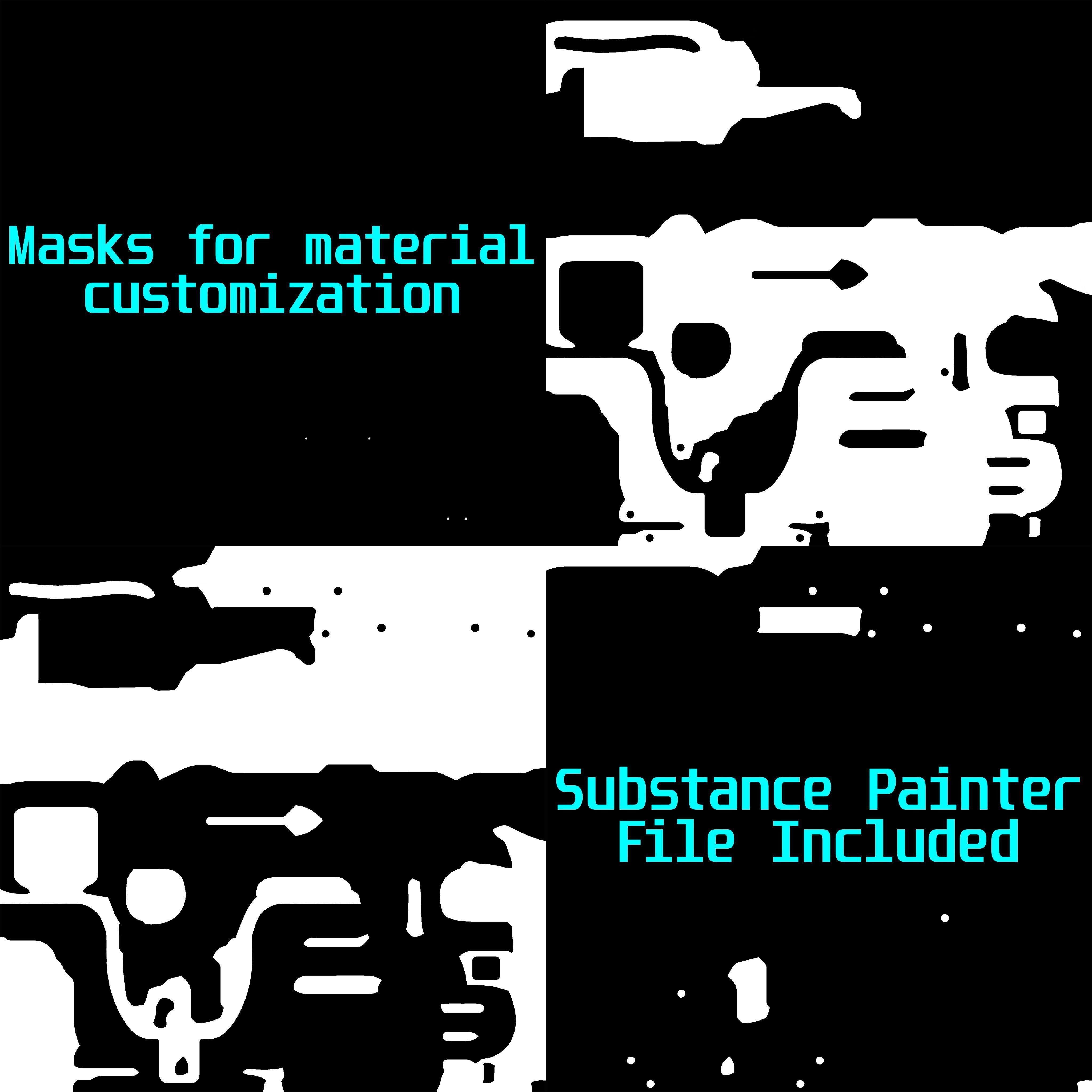 Sci-fi Grenade Low-poly 3D model_6